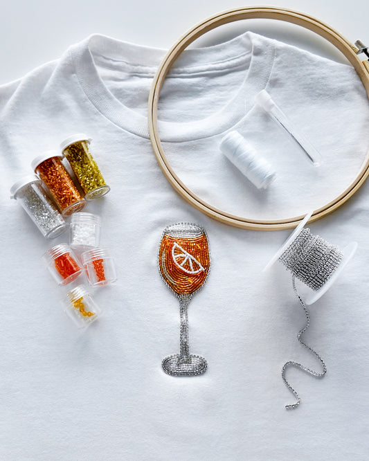 Embroidery Kit "Aperol Spritz"