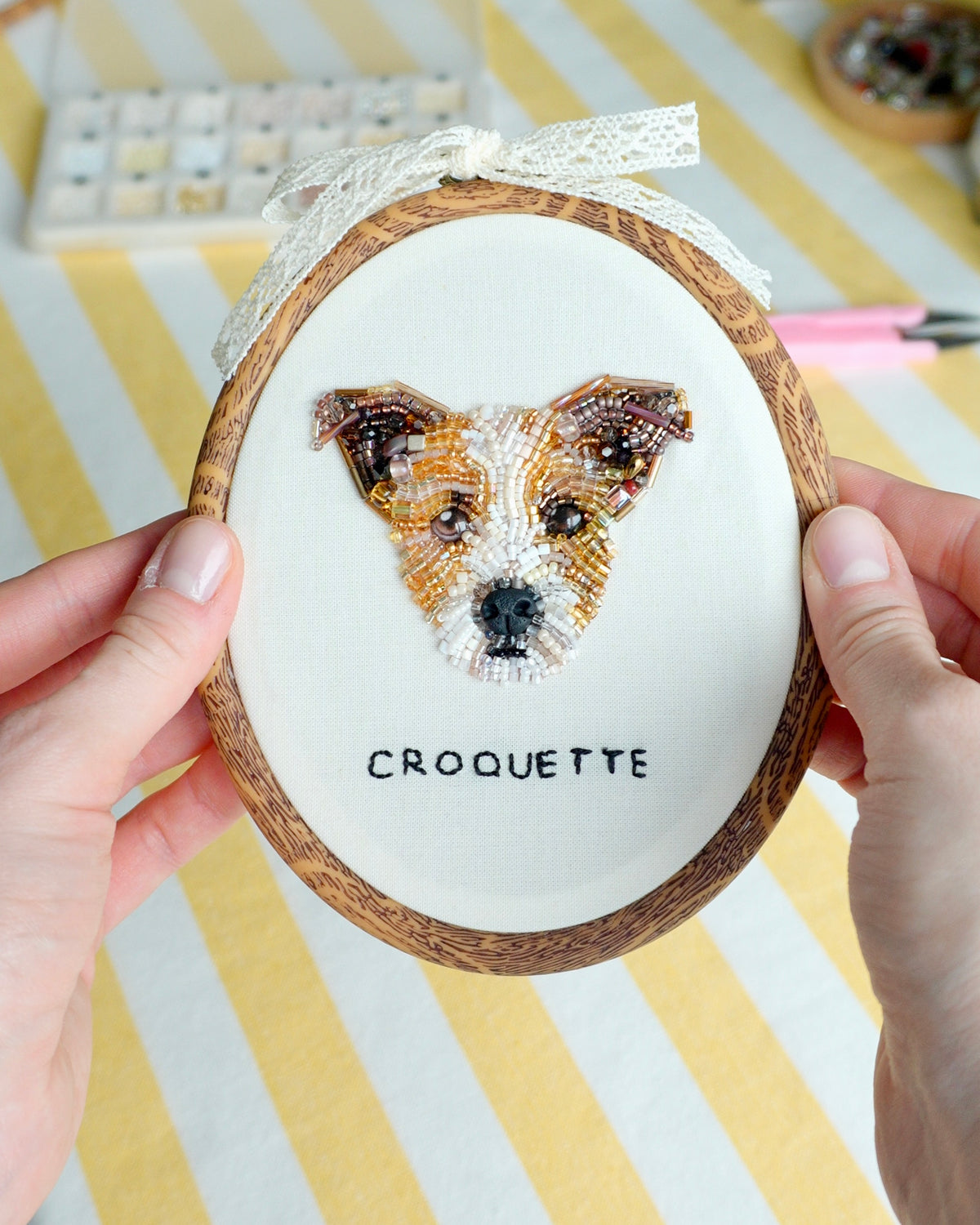 Embroidered Pet Portrait