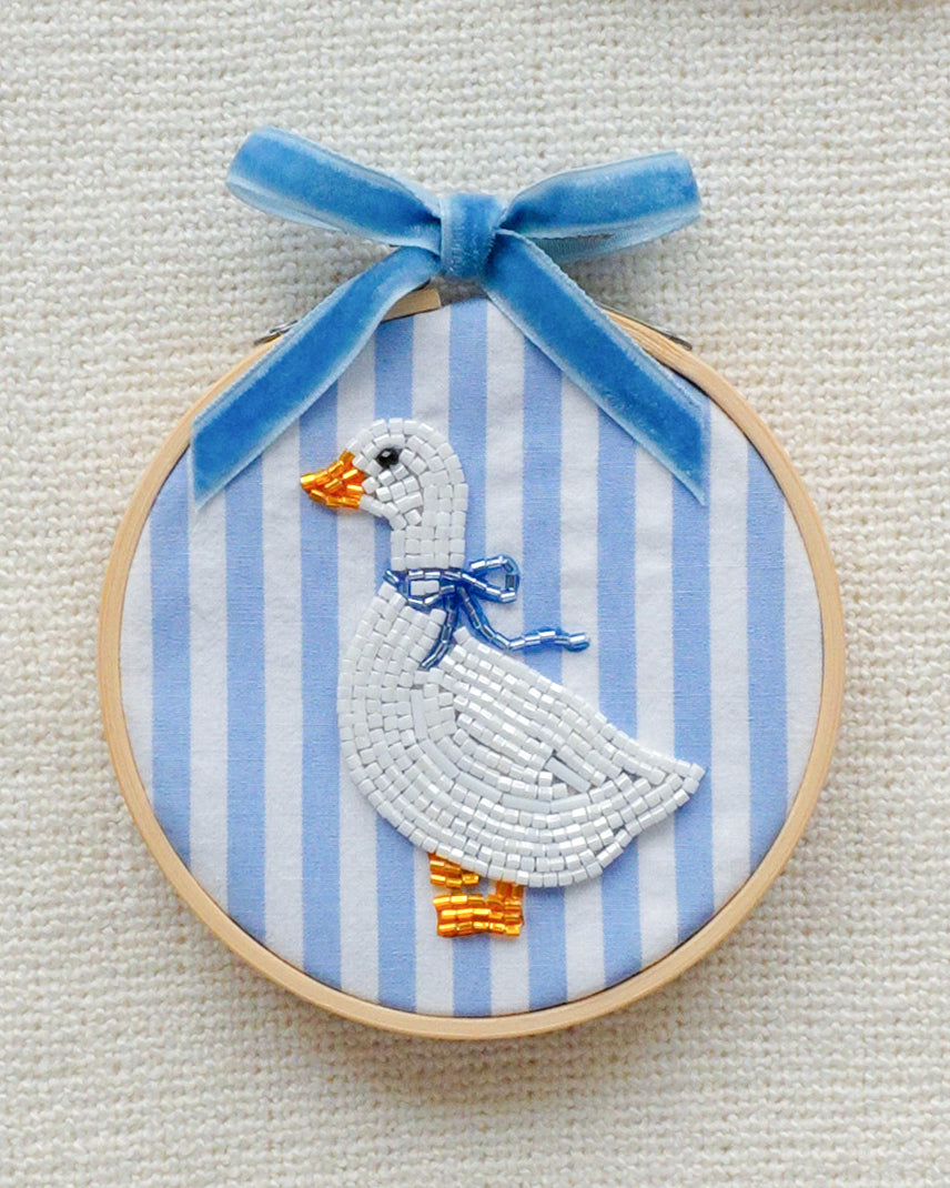 Hooped Bead Embroidery Kit "Silly Goose"