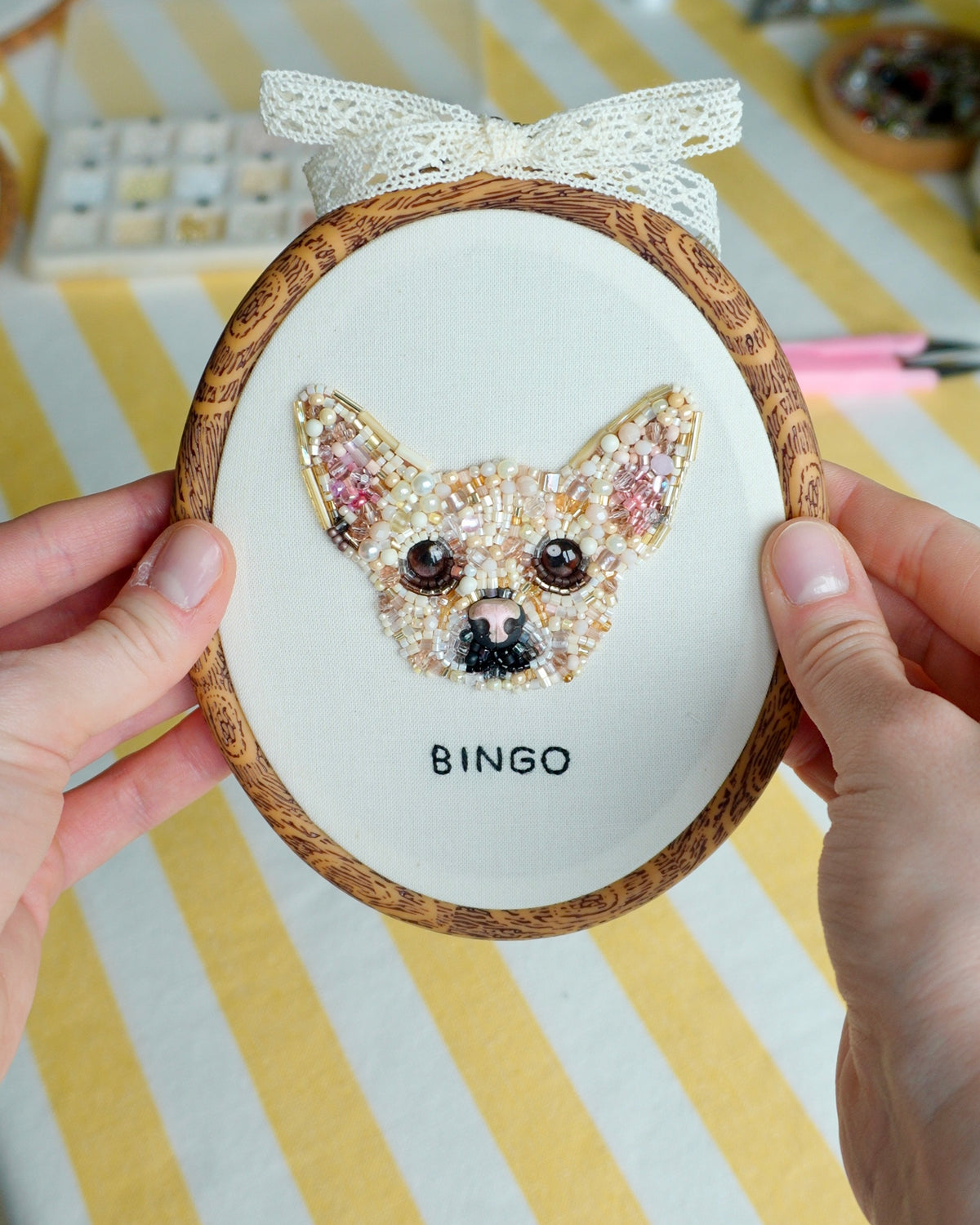 Embroidered Pet Portrait