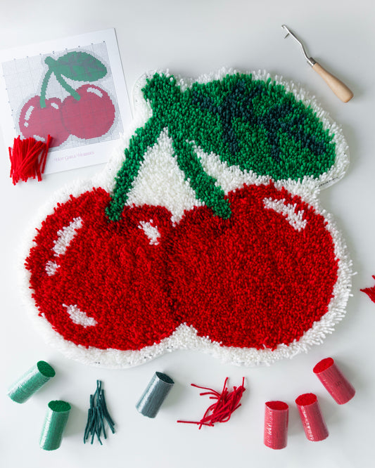 Rug Making Kit "Cherries"