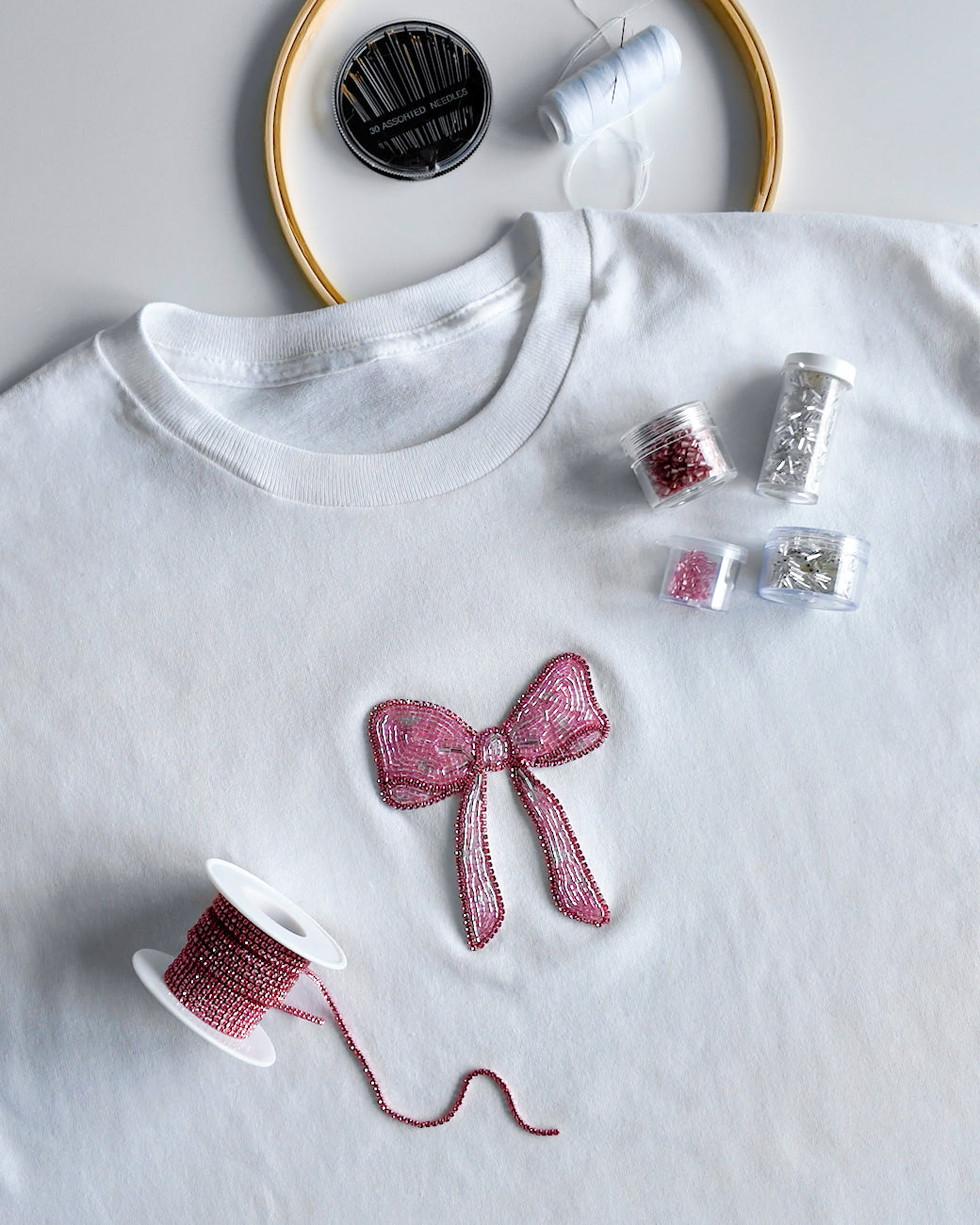 Embroidery Kit "Pink Bow"