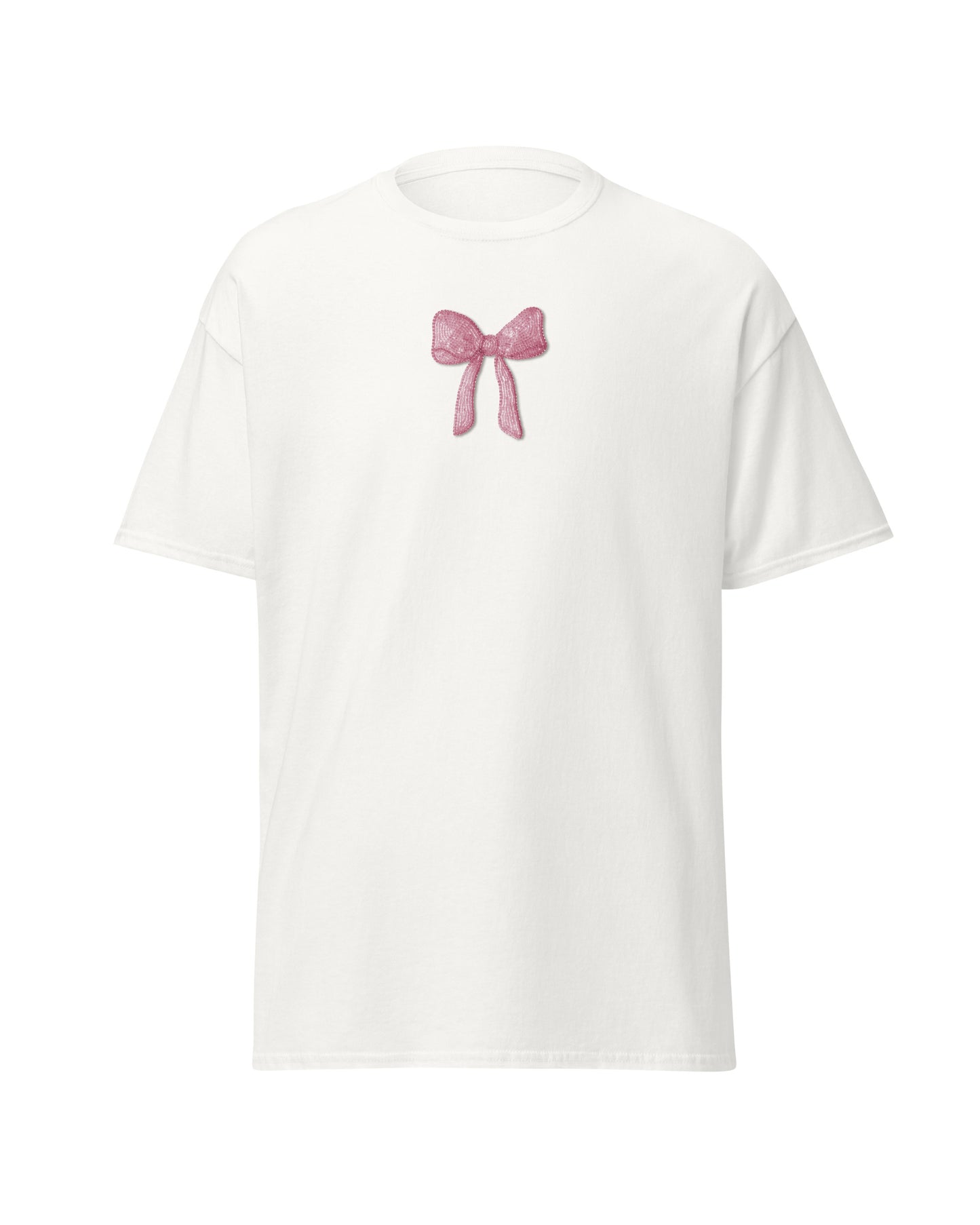 Bead Embroidery "Pink Bow"